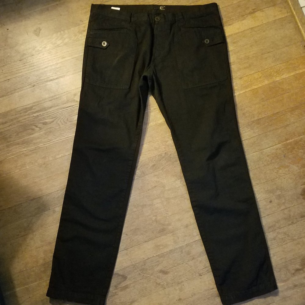 JUST CAVALLI logo flat front casual pants 54 EUC!